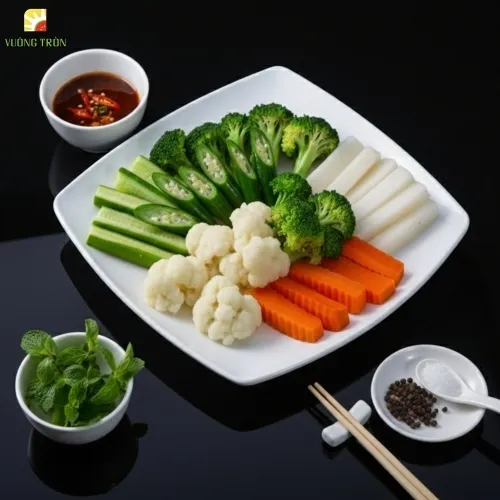 Rau củ Hấp/Xào | Trái cây Vuông Tròn