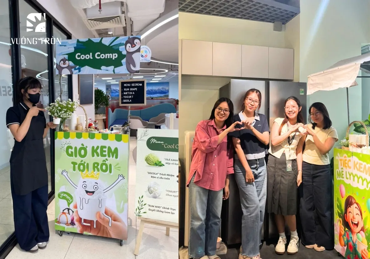 Livestation xe kem sự kiện tại văn phòng