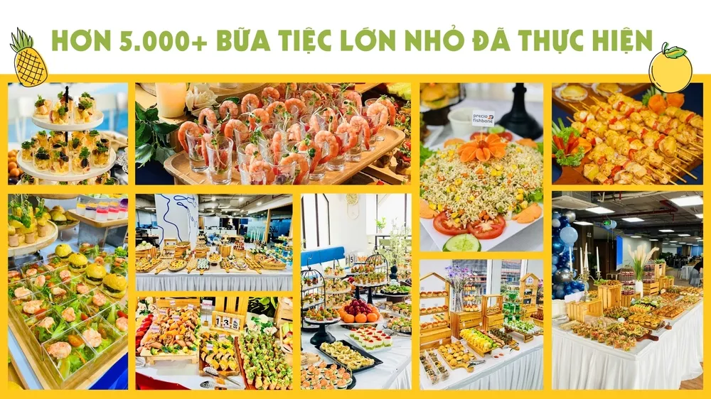 Tổ chức tiệc buffet tận nơi tại văn phòng