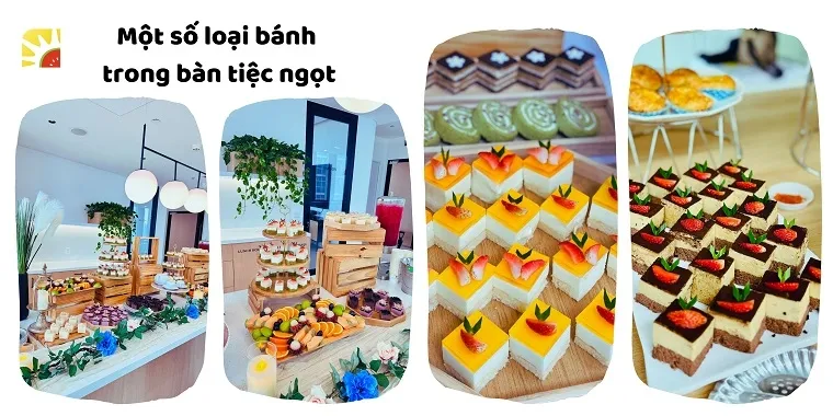 các loại bánh dùng trong tiệc ngọt