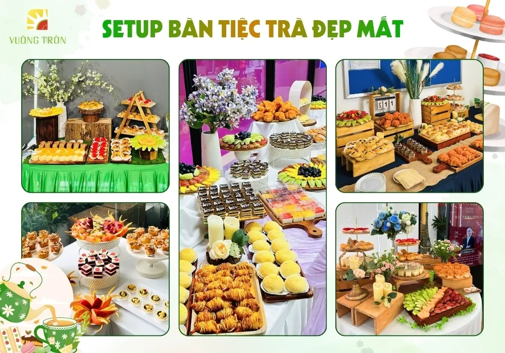 hình ảnh bàn tiệc trà