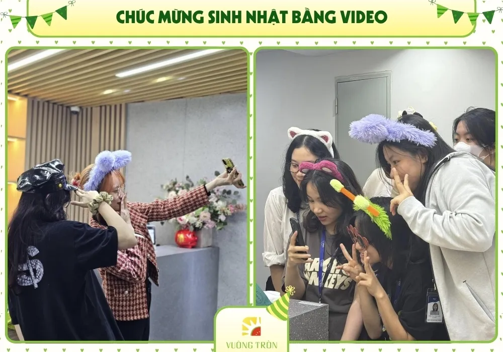 Ý tưởng tạo video chúc sinh nhật từ đồng nghiệp dành cho nhân viên công ty