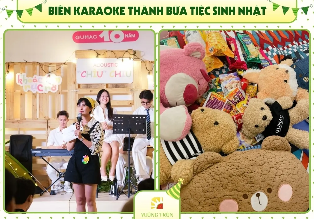Buổi karaoke bất ngờ kết hợp tổ chức sinh nhật nhân viên đầy tiếng cười