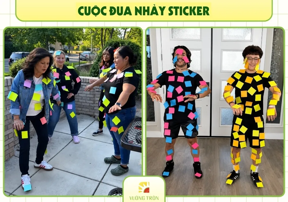 Trò chơi Cuộc Đua Nhảy Sticker bùng nổ năng lượng mùa chạy deadline