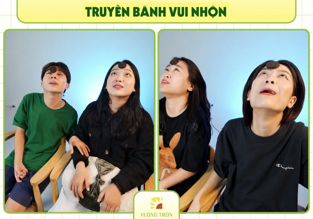 Trò chơi teambuilding Truyền Bánh Vui Nhộn bằng cơ mặt cực hài hước cho tiệc công ty