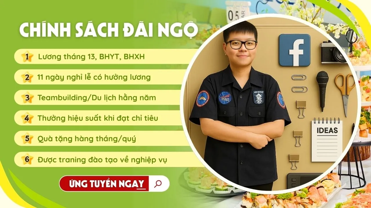 Chính sách phúc lợi vị trí Content Creator tại Vuông Tròn