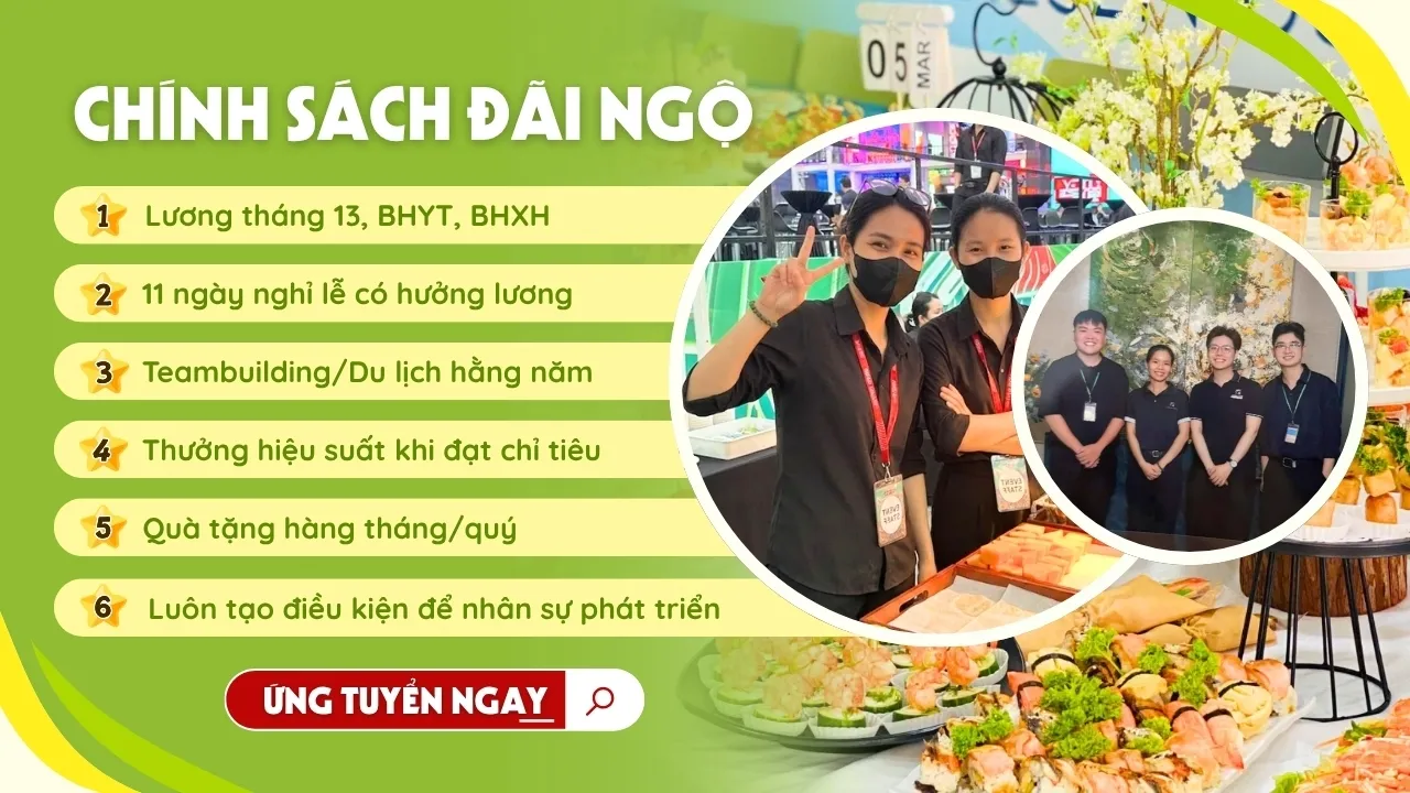 Chính sách đãi ngộ khi làm việc tại Vuông Tròn