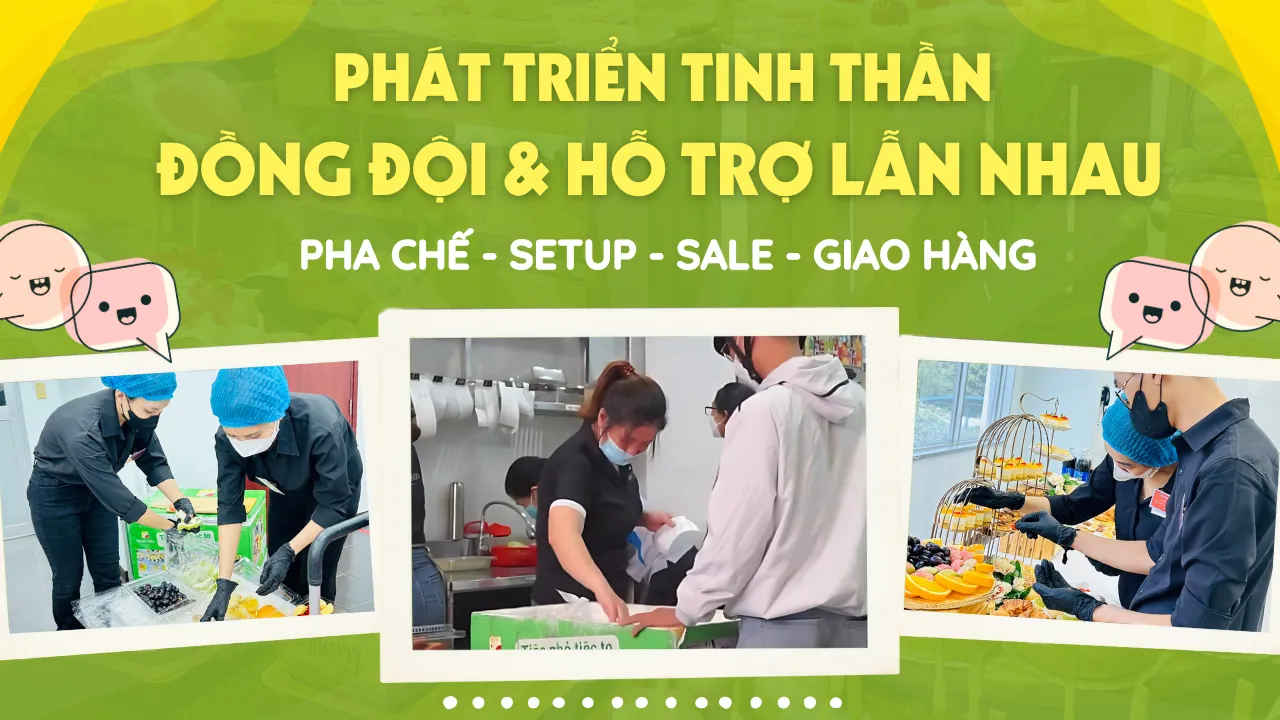 Nhân viên Vuông Tròn phát triển tinh thần đồng đội và hỗ trợ lẫn nhau