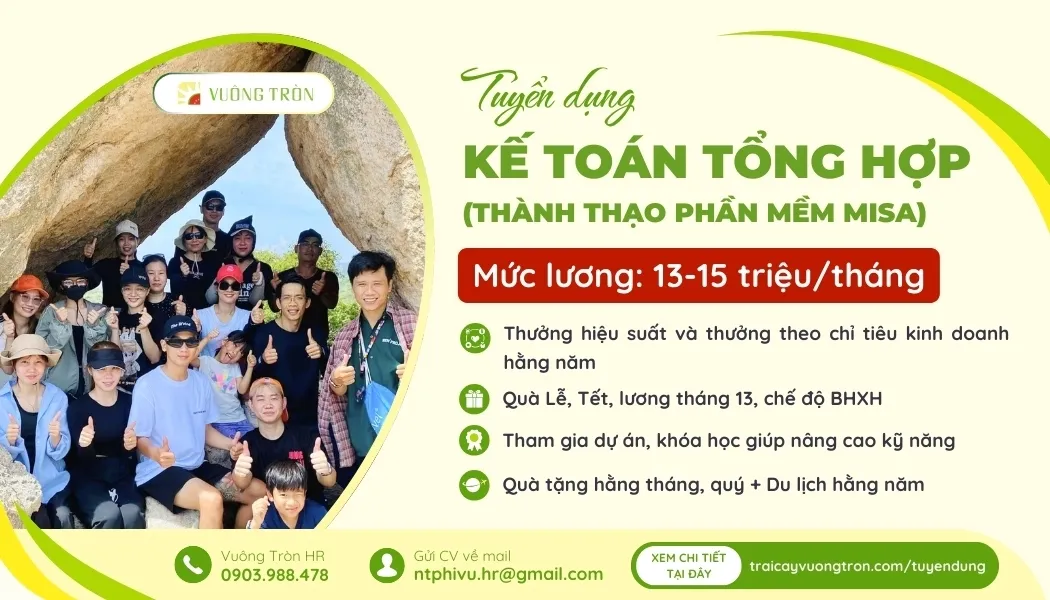Nhân viên kế toán tổng hợp