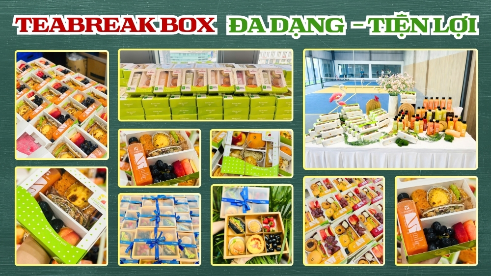 Teabreak Box cho sự kiện trường học đông người, không gian hẹp nhỏ, mỗi người một box tiện lợi