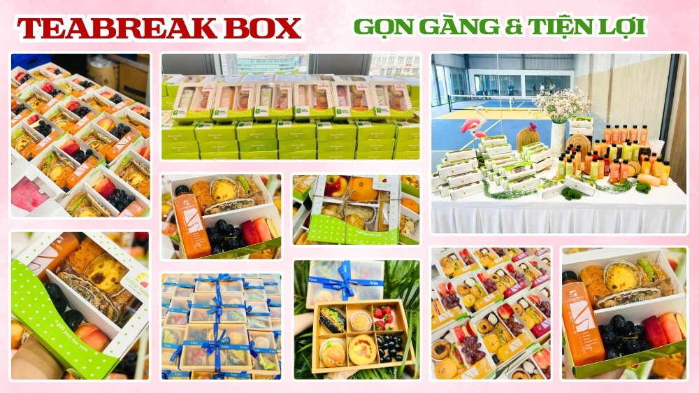 Giải pháp teabreak box tiện lợi cho công ty tổ chức tiệc 20/10 tại văn phòng