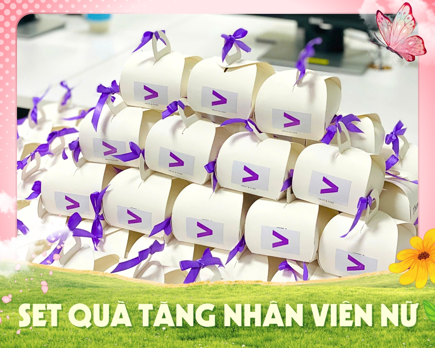 Set quà tặng mini in logo doanh nghiệp cho chị em phụ nữ dịp 20.10