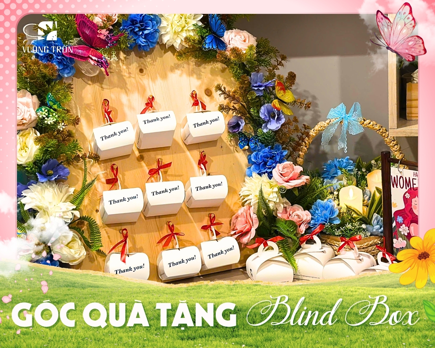 Góc quà tặng 20.10 với mỗi món quà được gói trong một chiếc Blind Box bí ẩn để tạo sự tò mò cho chị em