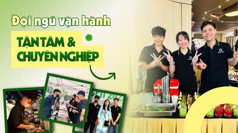 Đội ngũ nhân sự vận hành chuyên nghiệp của Vuông Tròn