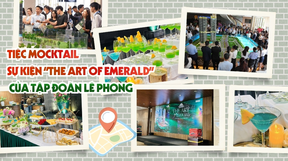 Vuông Tròn phục vụ tiệc Mocktail thương hiệu tại sự kiện bất động sản The Art of Emerald của Tập đoàn Lê Phong