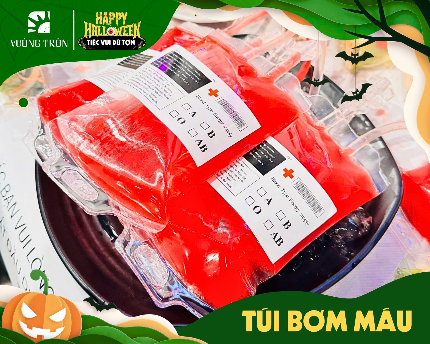 Túi bơm máu Halloween