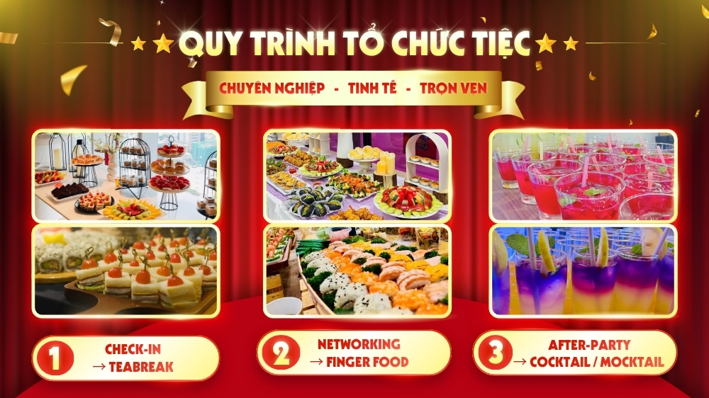 Chiến lược Catering tối ưu trải nghiệm khách mời theo giai đoạn sự kiện ra mắt
