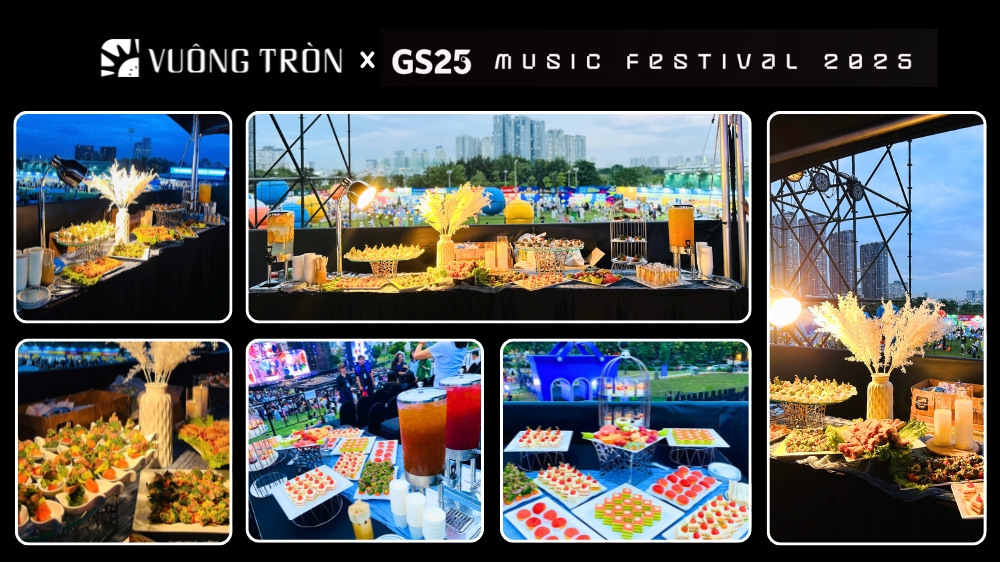 Tiệc Fingerfood và Canapé cho tiệc khu VIP sự kiện âm nhạc, triển lãm, ra mắt phim