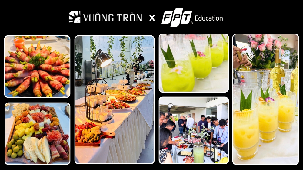 hục vụ tiệc cocktail và mocktail sang trọng cho khách mời VIP tại after-party của tiệc sự kiện âm nhạc và giải trí