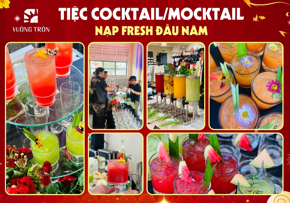 Tiệc Mocktail cho tiệc sự kiện tân niên